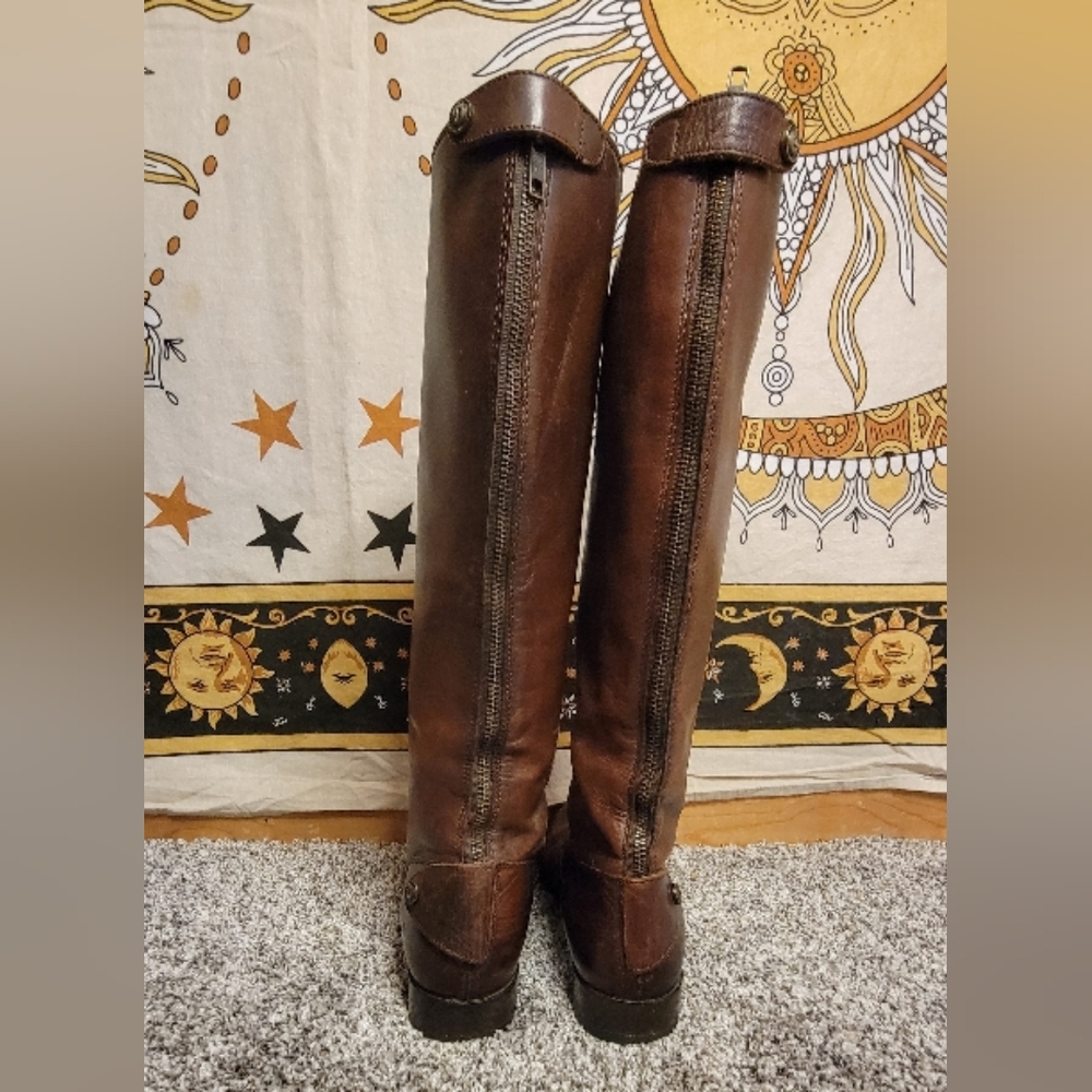 Brown Leather Riding Boots - Picture 4 of 4